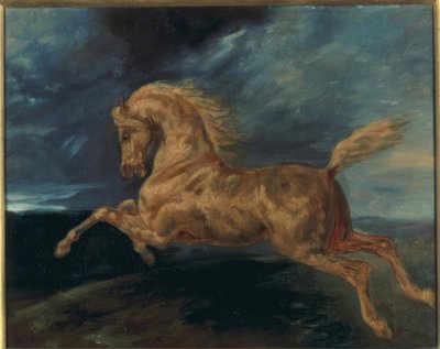 Caballo asustado por el rayo de Theodore Gericault