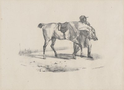 Caballo al que se le da un paseo antes de la carrera (A Horse Being Walked Before the Race) de Theodore Gericault
