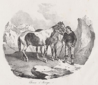Caballos de Auvernia (Auvergne Horses) de Theodore Gericault