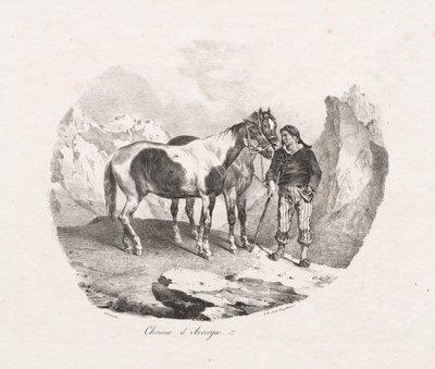 Caballos de Auvernia de Theodore Gericault