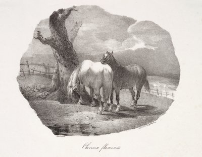 Caballos flamencos de Theodore Gericault