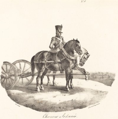 Caballos de las Ardenas de Theodore Gericault