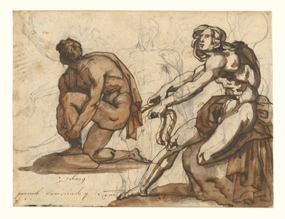 Desnudos clásicos (anverso); Estatuaria clásica (reverso) de Theodore Gericault