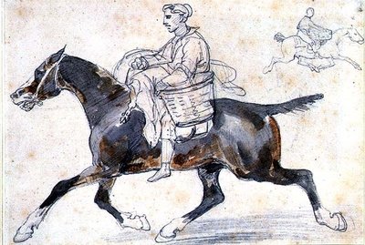 Carnicero inglés a caballo de Theodore Gericault