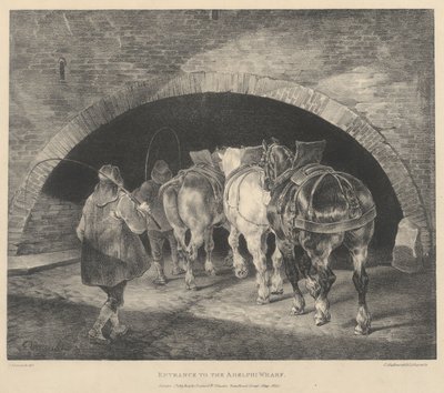 Entrada al muelle de Adelphi de Theodore Gericault