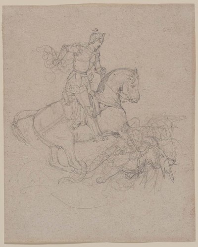 Géricault - San Jorge y el Dragón, 1816-17 de Theodore Gericault