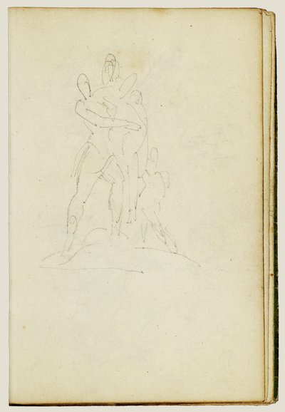 Grupo de tres figuras de Theodore Gericault