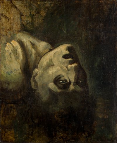 La cabeza de un hombre ahogado de Theodore Gericault