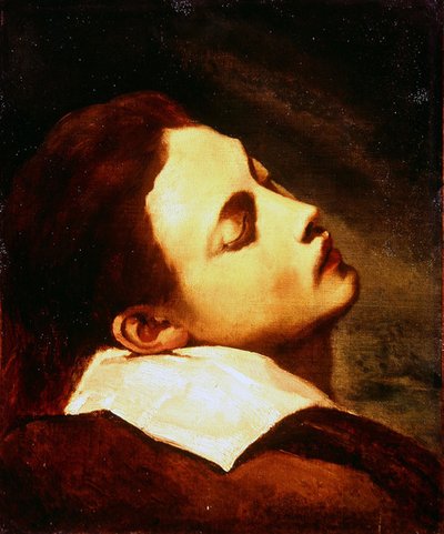 Cabeza de un joven muerto de Theodore Gericault