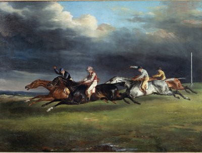Carrera de caballos llamada el derby en Epsom de Theodore Gericault