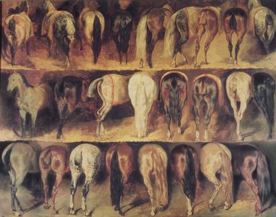 Cuartos traseros de caballos de Theodore Gericault