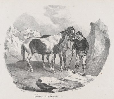 Caballos de Auvernia de Theodore Gericault