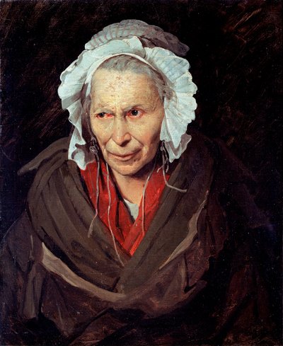 La Hiena de la Salpêtrière o monomaníaca de la envidia Retrato de una anciana que sufre de enfermedad mental de Theodore Gericault