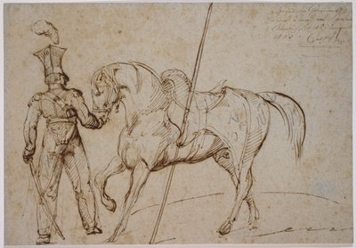 Lanzador y caballo de Theodore Gericault