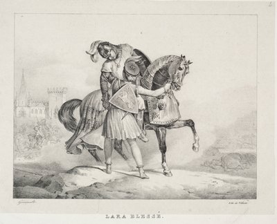 Lara herido de Theodore Gericault
