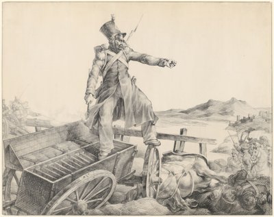 El carro de artillería (Artillery Caisson) de Theodore Gericault