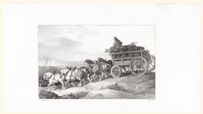 El vagón de carbón (The Coal Wagon) de Theodore Gericault