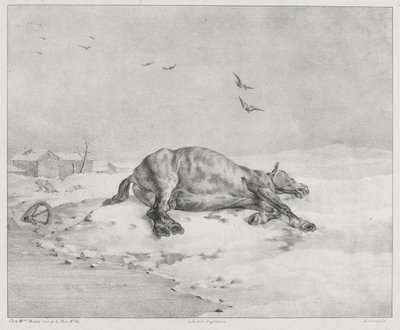 El caballo muerto (The Dead Horse) de Theodore Gericault