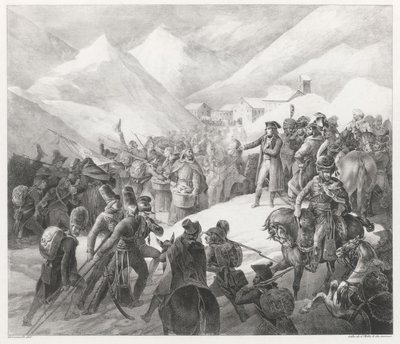 El paso del Monte San Bernardo (Crossing of Mount Saint Bernard) de Theodore Gericault