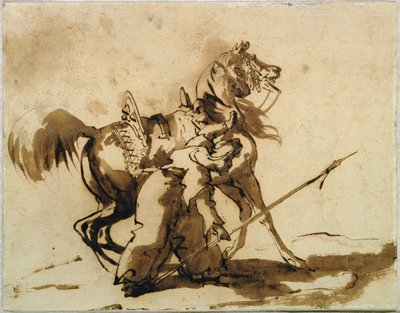 Mameluco desmontando de Theodore Gericault