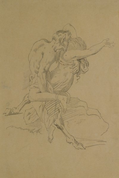 Ninfa y sátiro de Theodore Gericault