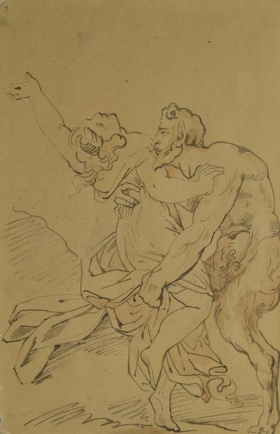 Ninfa y sátiro de Theodore Gericault