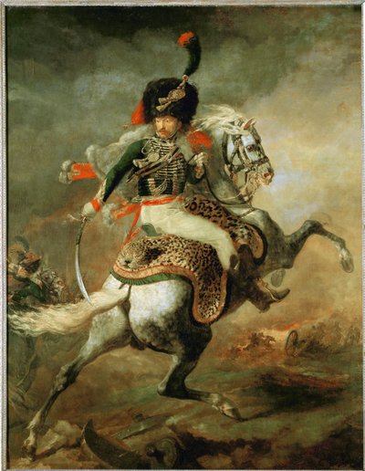 Oficial de la guardia imperial a caballo ... de Theodore Gericault