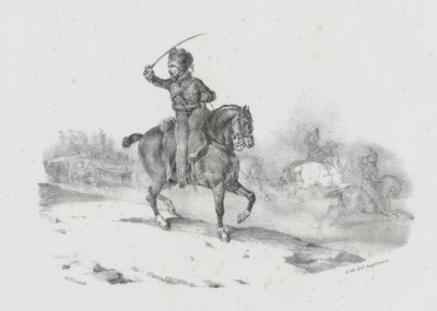 Oficial de artillería al mando de la carga (An Artillery Officer Commanding the Charge) de Theodore Gericault