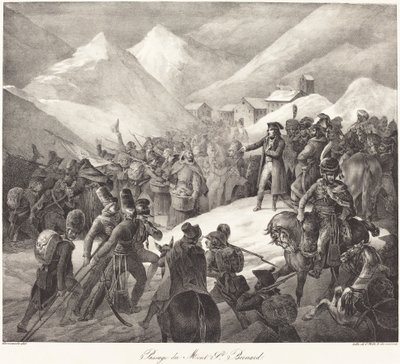 Paso del Mont St. Bernard (El ejército de Napoleón cruzando el paso de St. Bernard) de Theodore Gericault