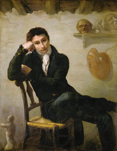 Retrato de un artista en su estudio - Retrato de ... de Theodore Gericault