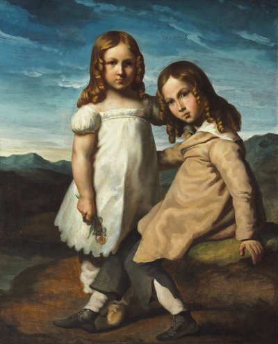 Retrato de Alfred y Elisabeth Dedreux, c.1818 de Theodore Gericault