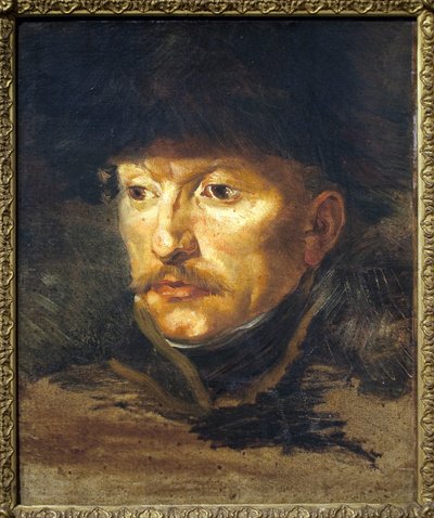 Retrato del Teniente Dieudonne. Pintura de Théodore Géricault (1794-1824), óleo sobre lienzo, circa 1812. Arte francés de Theodore Gericault
