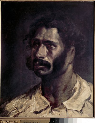 Retrato de Hombre (presumiblemente del carpintero de la Medusa) de Theodore Gericault