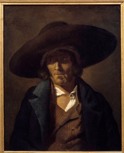 Retrato de un hombre llamado el Vendeano. Pintura de Théodore Géricault (1791-1824) siglo XIX de Theodore Gericault
