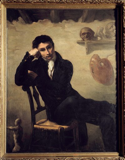 Retrato de un artista en su estudio de Theodore Gericault