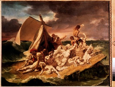 Estudio de preparación para la balsa de la Medusa de Theodore Gericault