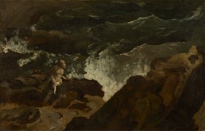 Náufragos en una playa (La tempestad) de Theodore Gericault