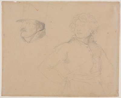 estudio de dos soldados de Theodore Gericault