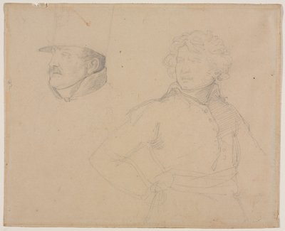 Estudio de dos soldados de Theodore Gericault