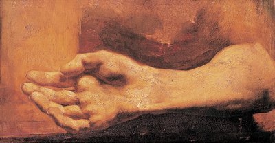 Estudio de una mano y un brazo de Theodore Gericault