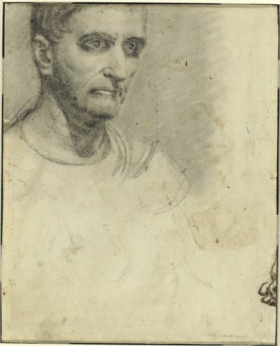 Estudio de un hombre [verso] de Theodore Gericault