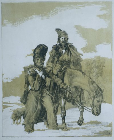 Regreso de Rusia Devolver la Rusia de Theodore Gericault