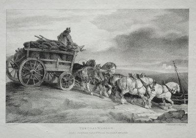 El Carro de Carbón, 1821 de Theodore Gericault