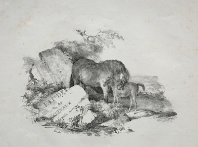 La Yegua y su Potro de Theodore Gericault