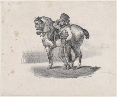 La trompeta de los húsares de Theodore Gericault
