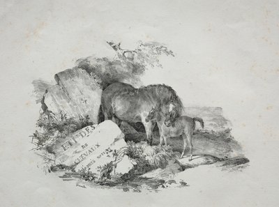 La yegua y su potro de Theodore Gericault