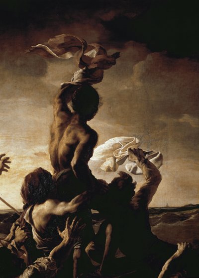La balsa de la Medusa (detalle) de Theodore Gericault