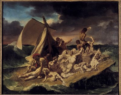 La balsa de la Medusa. Boceto de Theodore Gericault