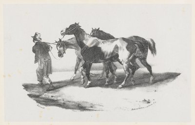 Tres caballos conducidos al matadero (Three Horses Being Led to the Slaughterhouse) de Theodore Gericault
