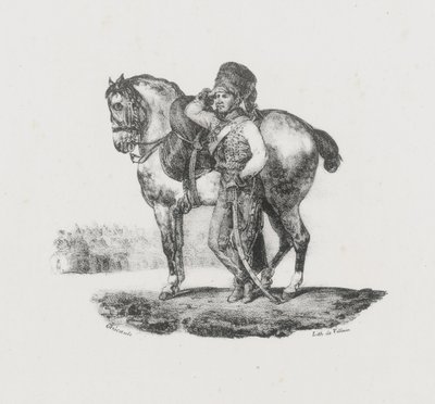 Trompetista de los húsares (Hussar Trumpeter) de Theodore Gericault